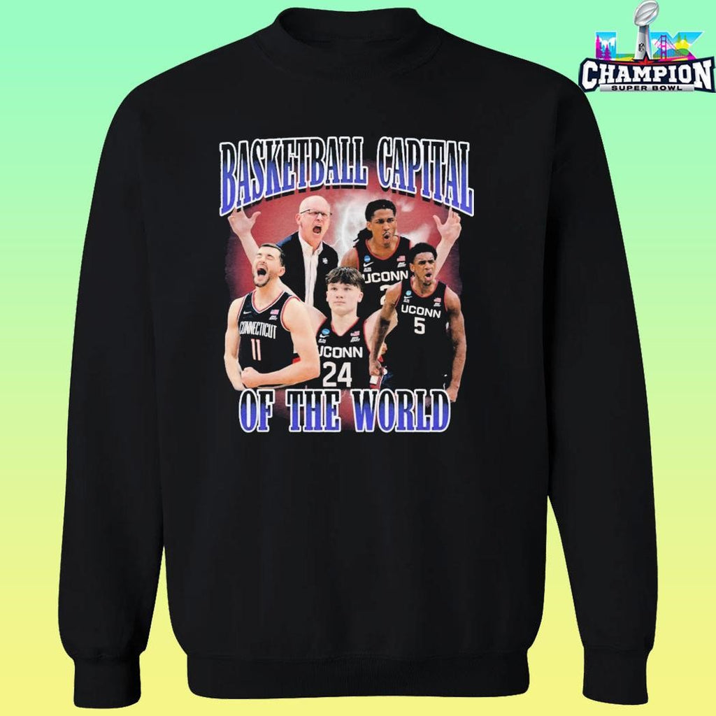 Uconn Huskies Basketball Capital Of The World Shirt