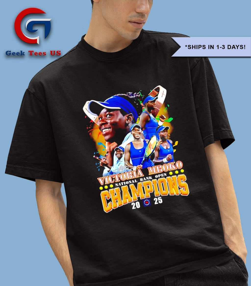 Victoria Mboko National Bank Open Champions 2025 graphic shirt