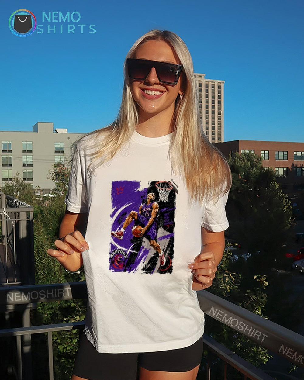 Vince Carter 15 Toronto Raptors half-man half-amazing shirt