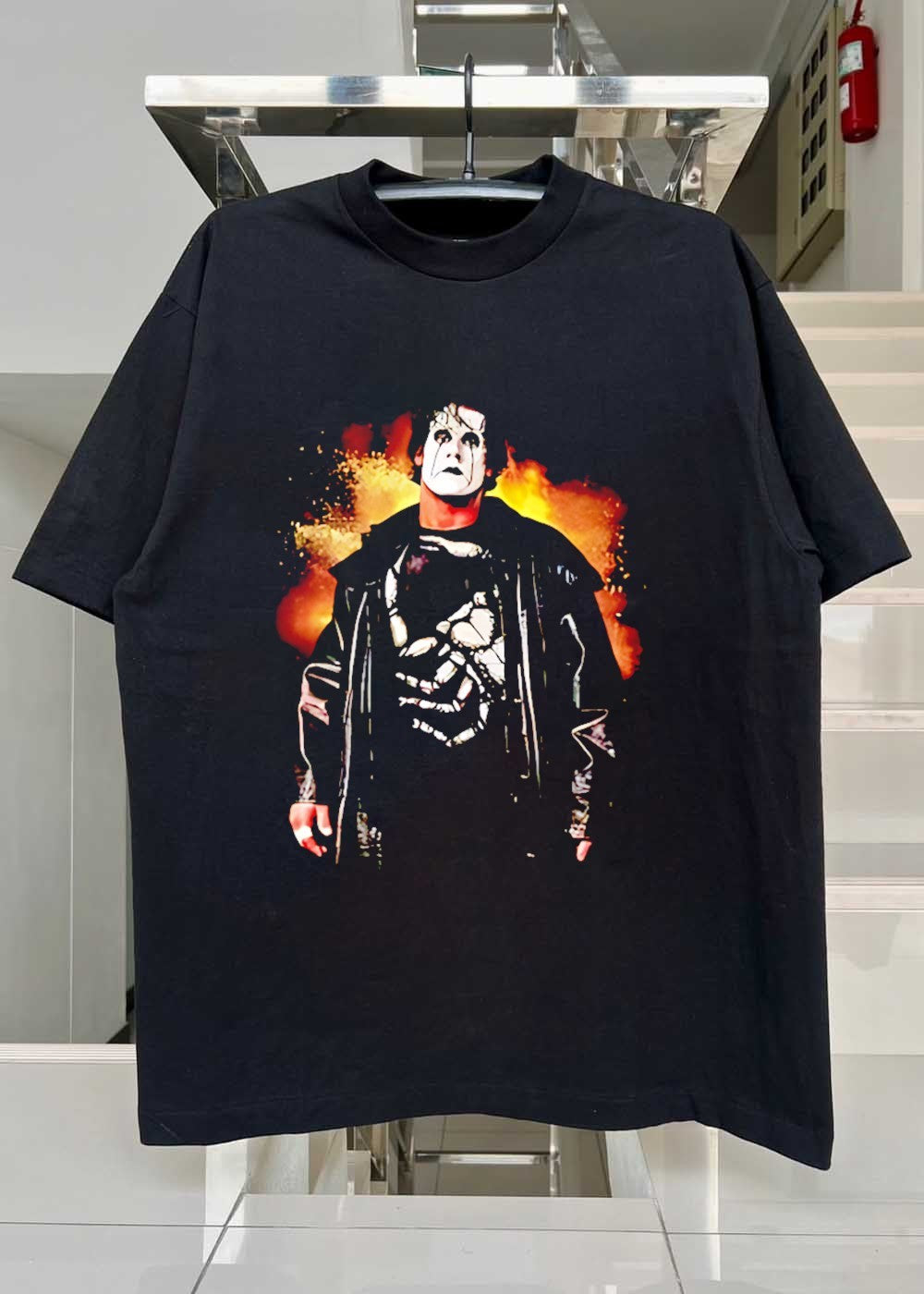 WCW Wrestling Merchandise Sting Scorpion Icon Mens Black T-Shirt
