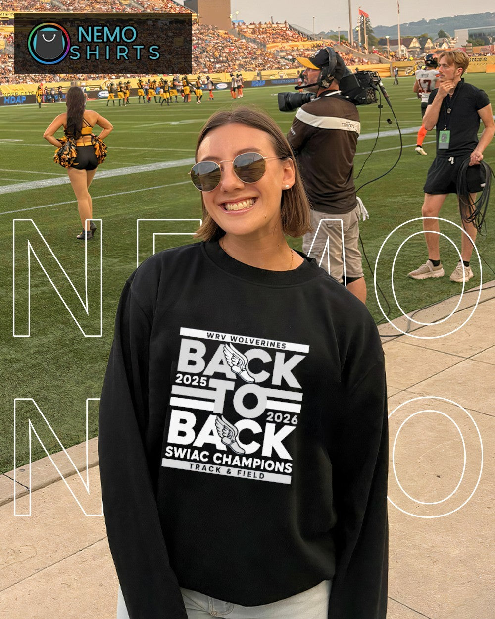 WRV Wolverines 2025 2026 back to back SWIAC Champions shirt