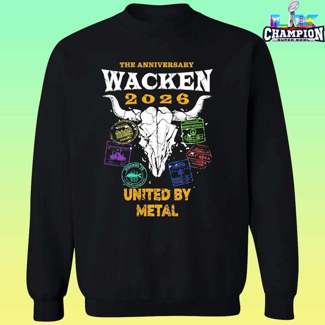 Wacken Open Air 2026 Festival The Anniversary Metal Passport Shirt