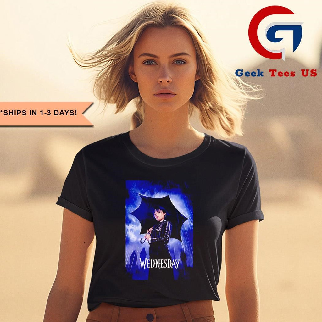 Wednesday Addams Umbrella shirt
