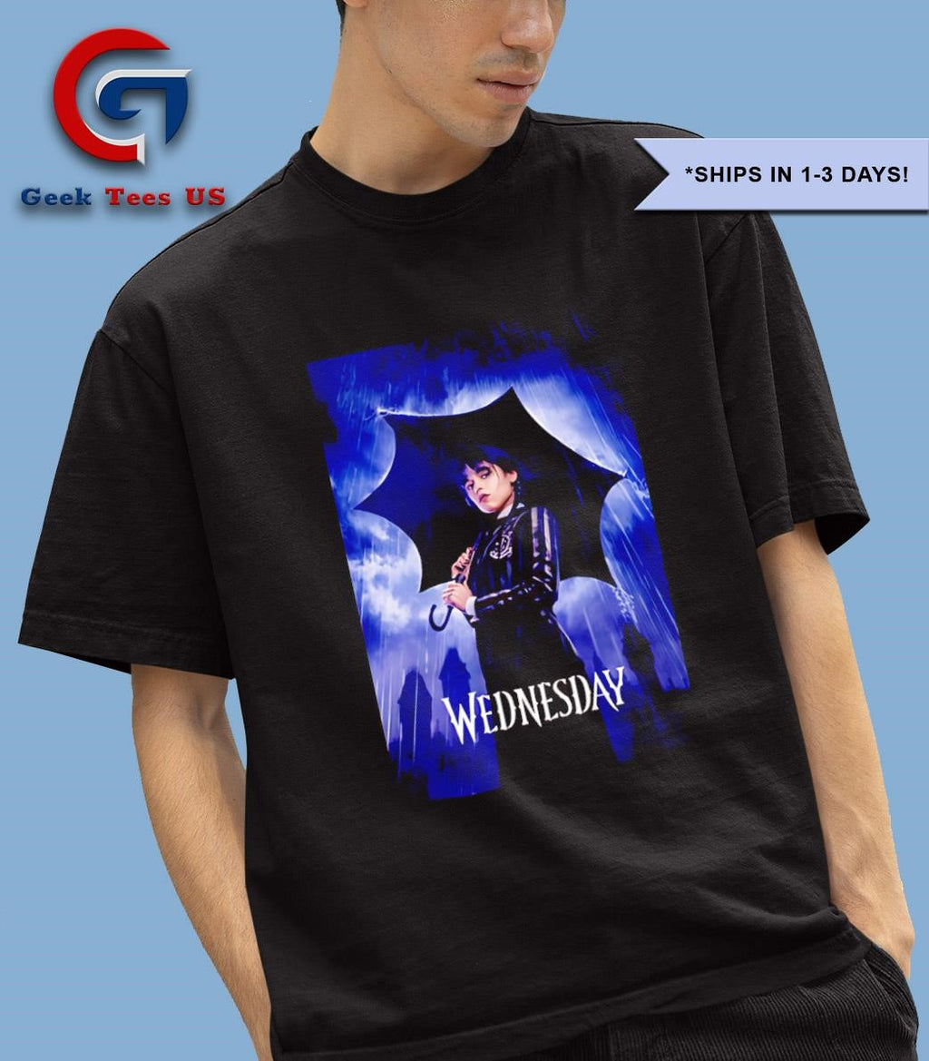 Wednesday Addams Umbrella shirt