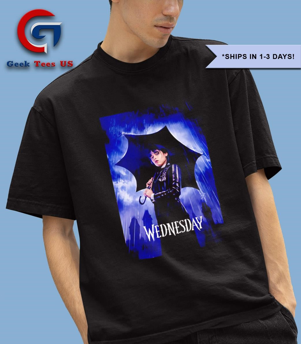 Wednesday Addams Umbrella shirt