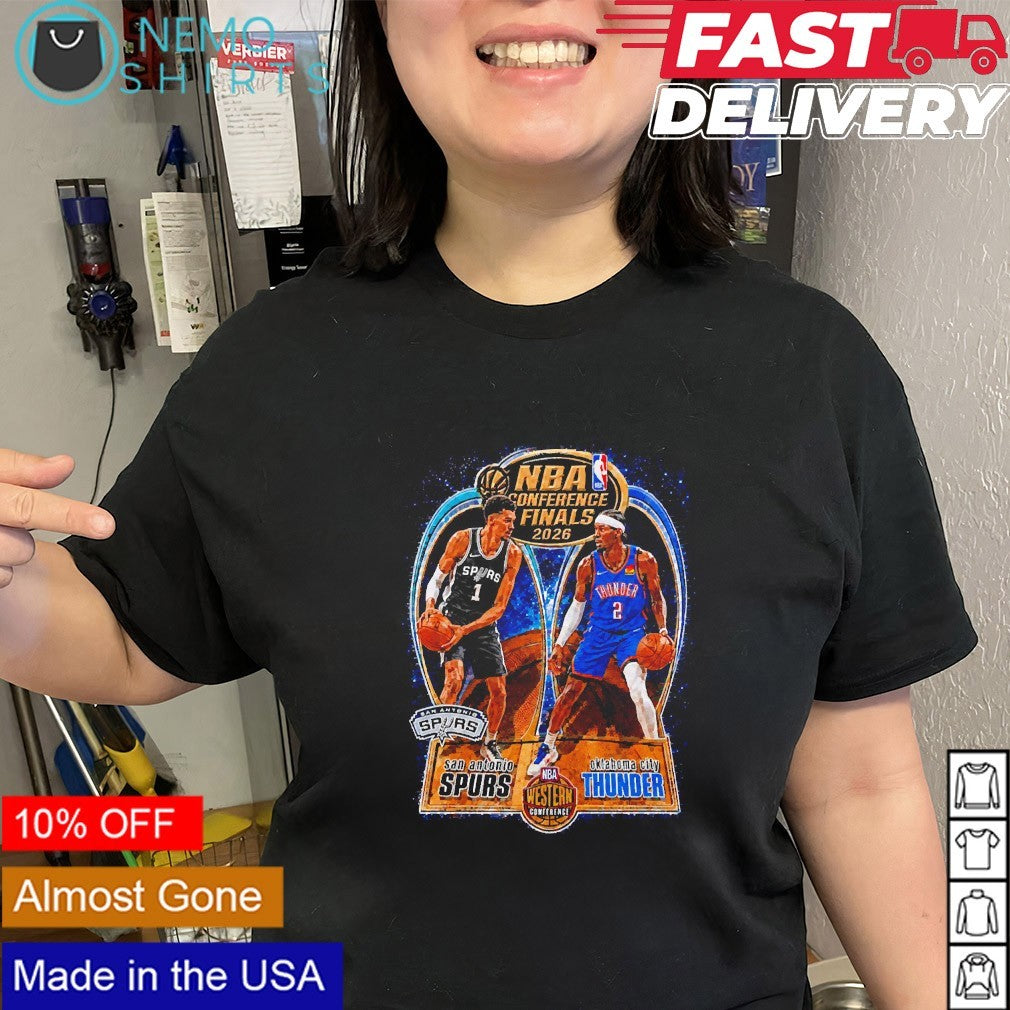 Wemby Spurs vs Shai OKC Thunder NBA Conference finals 2026 shirt