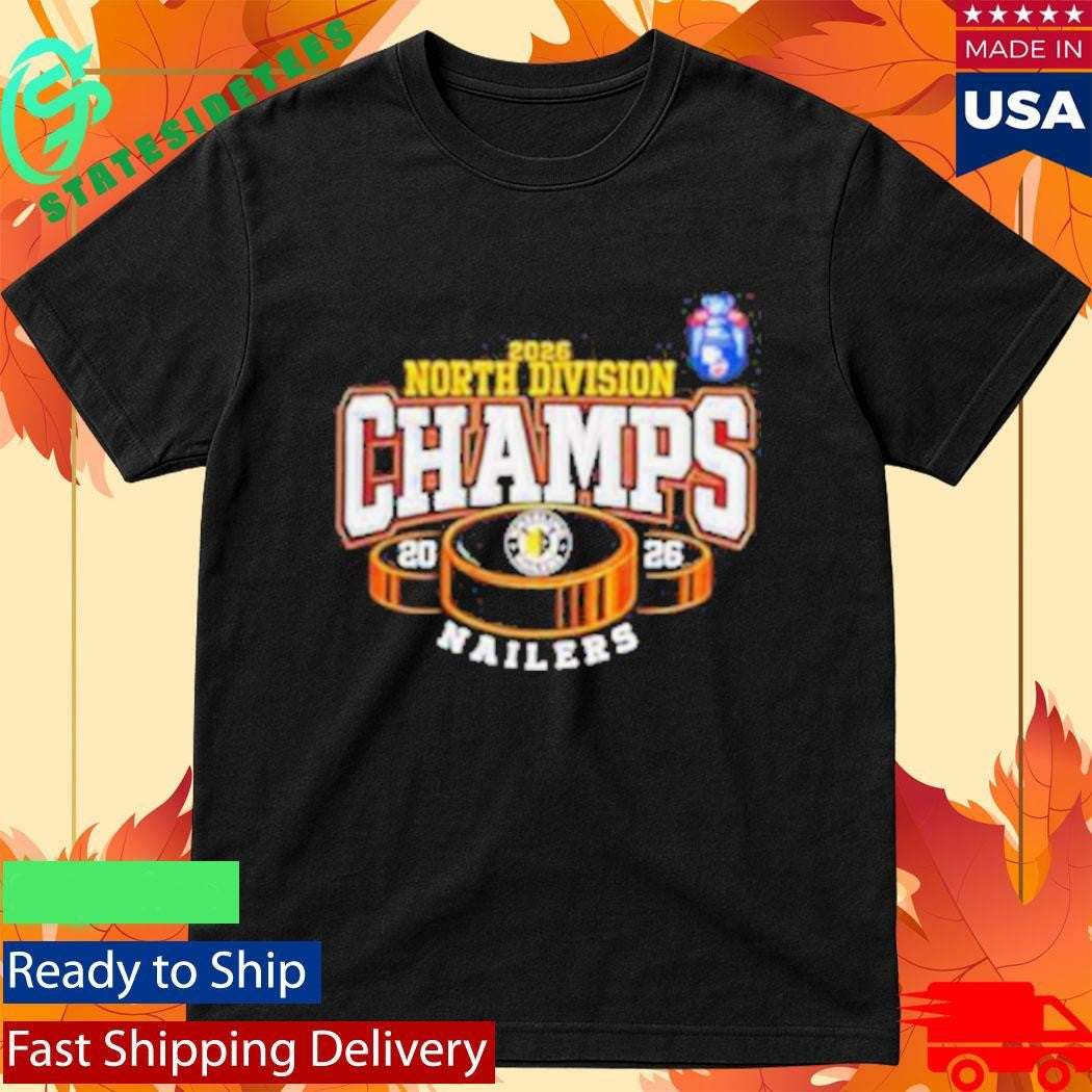 Wheeling Nailers 2026 North Division Champs Hockey Shirt