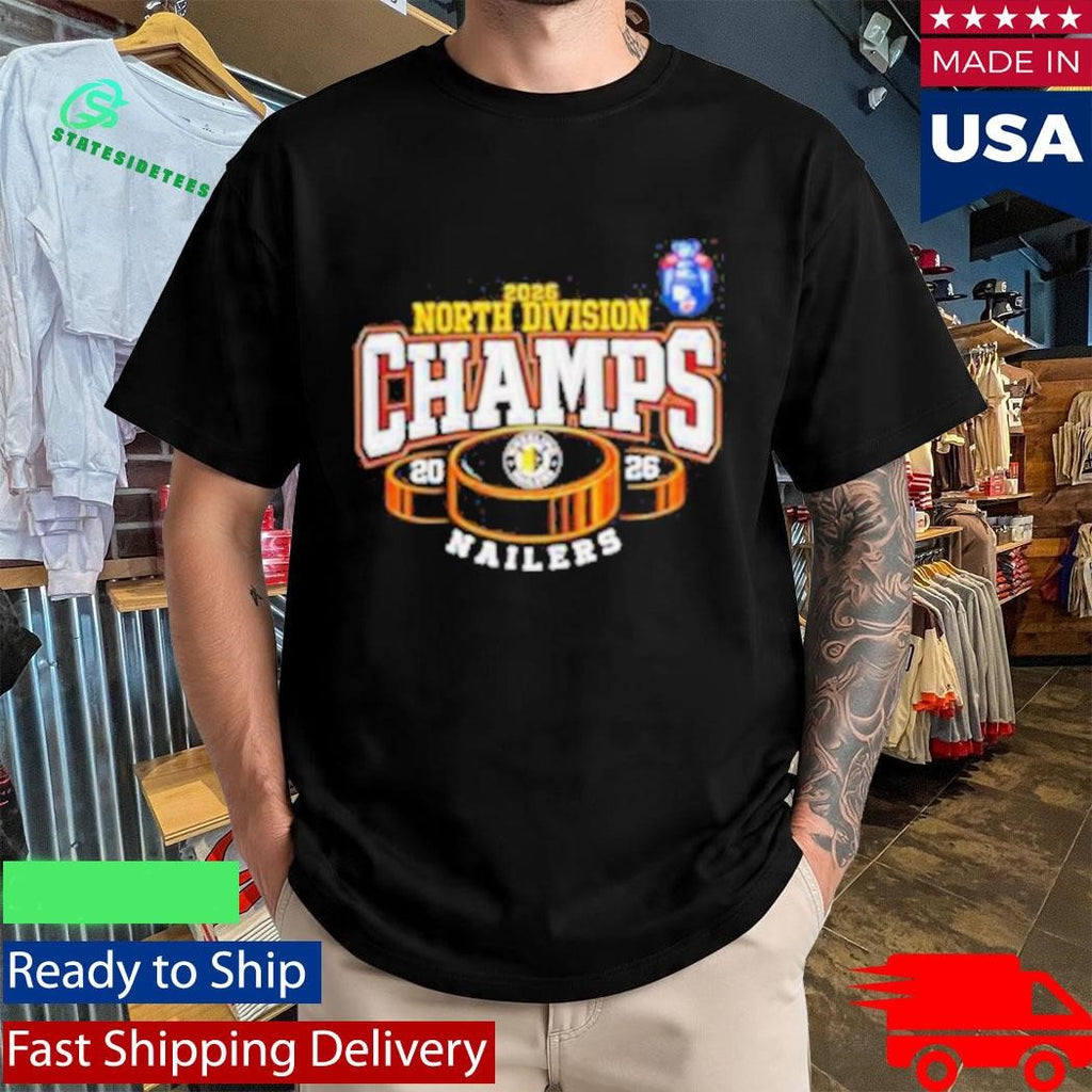Wheeling Nailers 2026 North Division Champs Hockey Shirt