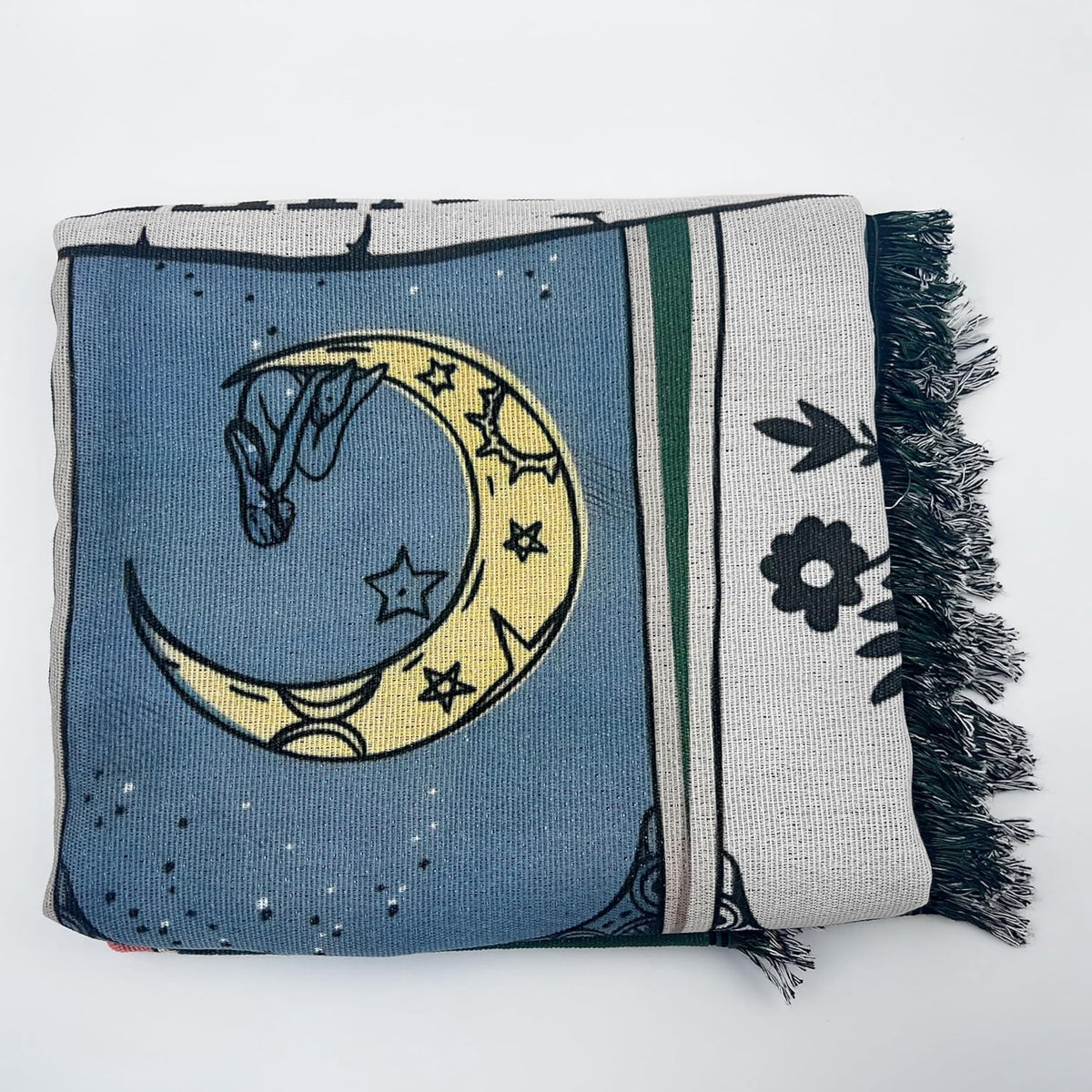 Necrons Woven Tapestry Throw Blanket with Fringe