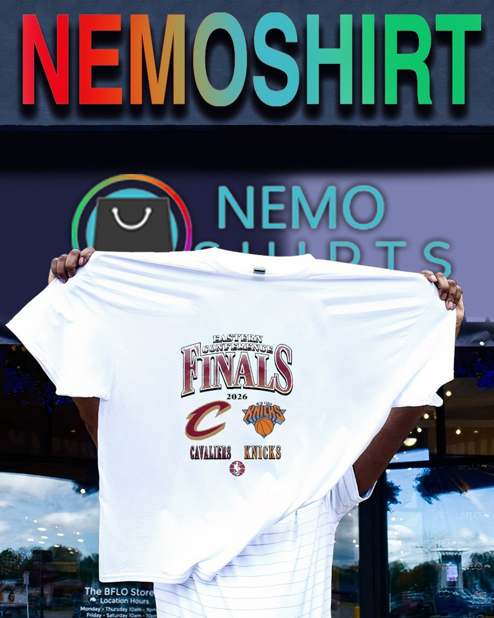 Cleveland Cavaliers vs NY Knicks 2026 Eastern Conference Finals dueling shirt