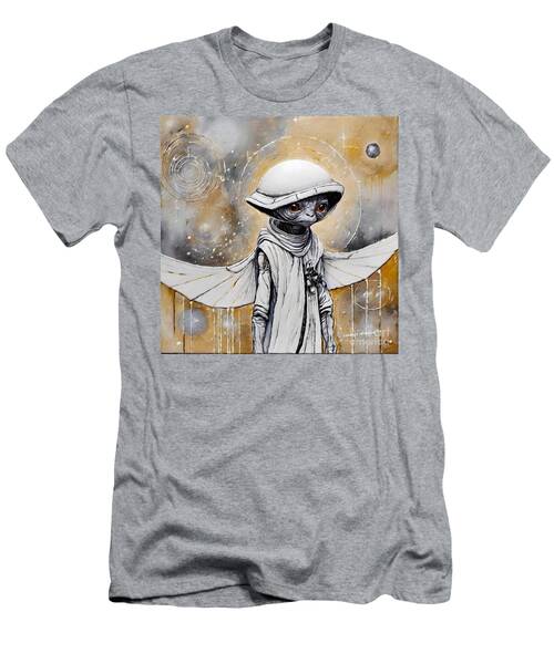 Alien with Futuristic Helmet and Wings T-Shirt