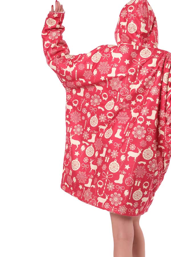 Christmas Ornaments Hoodie Blanket