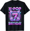 K-Pop 7th Birthday Kpop Girl Year Old Korean Music Unisex T-shirt, Sweatshirt, Hoodie (1)