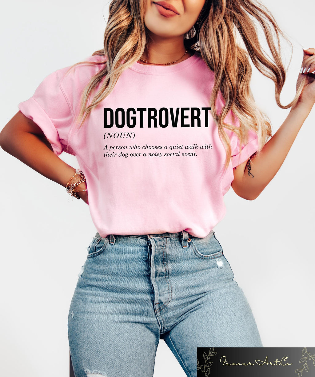 Dogtrovert Dog Person Quite Walk Dog Sweater Dog Meaning Dog Noun Tee Anti Social Dog Moms (2)