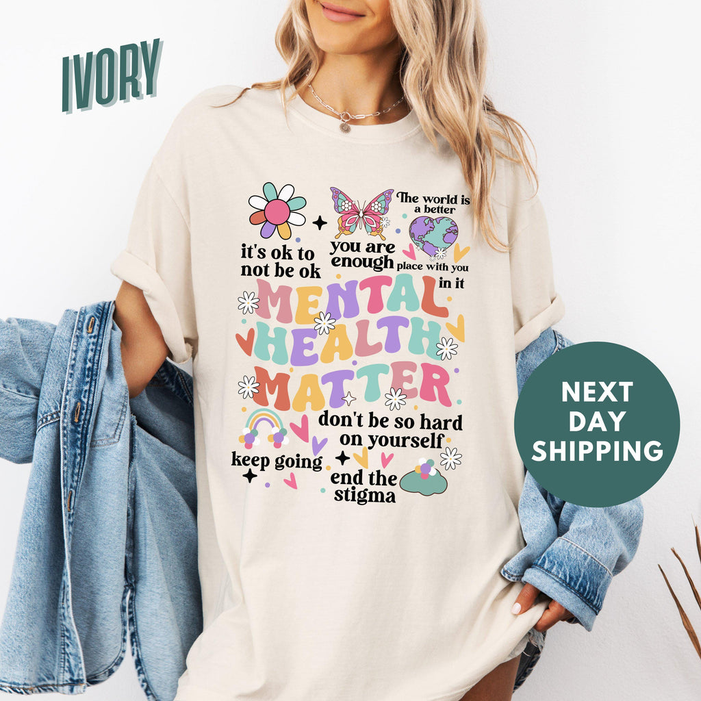 Mental Health Matters Comfort Colors Mental Health Anxiety Recreational Therapy (1)