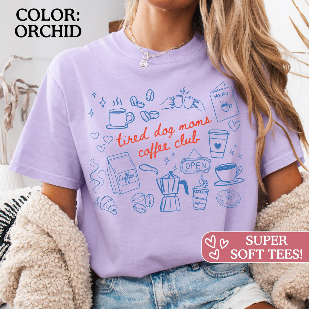 Comfort Colors Dog Mom Coffee Lover Caffeinated Dog Mom Dog Mothers Day Dog Mama Dog Lover Fur Mama (4)