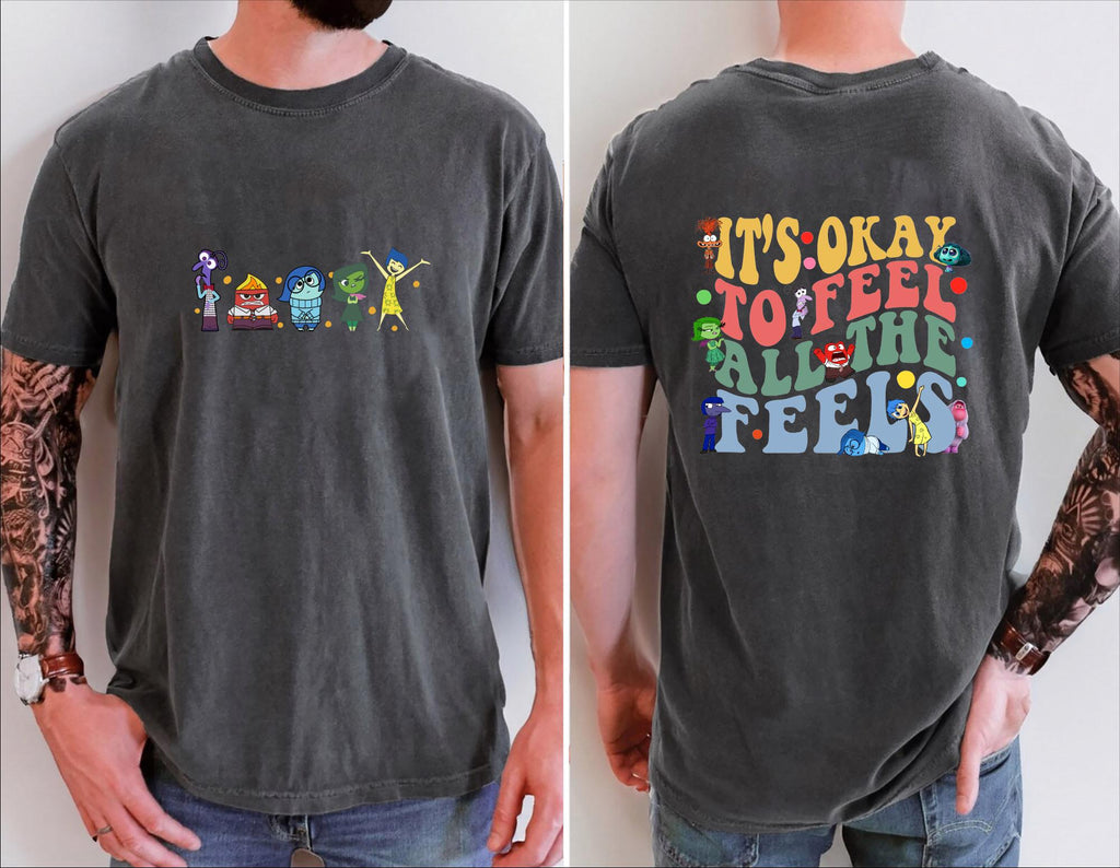 Comfort Colors Disney Every Day Full Emotions Inside It'S Okay Feel Feels Mental Health Speech Therapy (3)