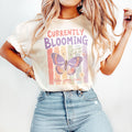 Comfort Colors Currently Blooming Mental Health Preppy Pastel Striped Butterfly (1)