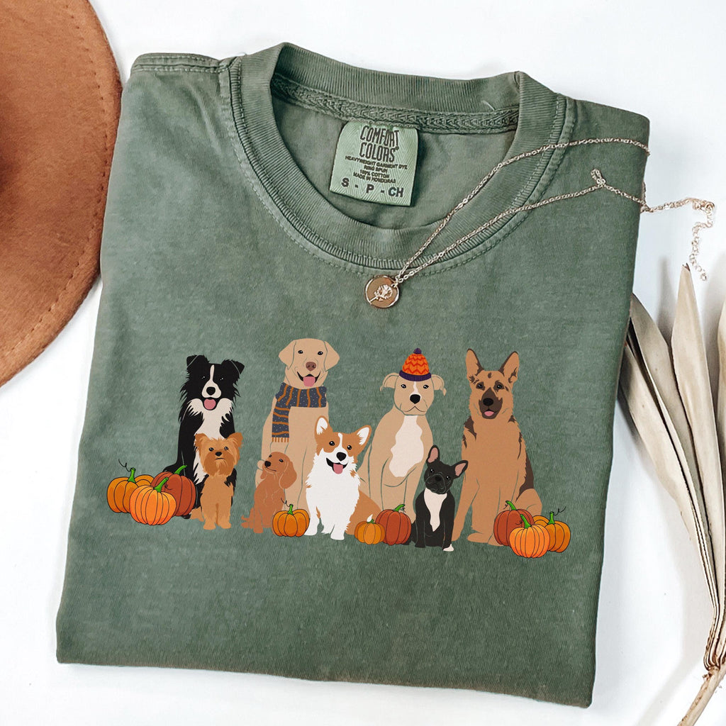 Comfort Colors Dog Fall Pumpkin Season Autumn Fall Thanksgiving Fall Pumpkin Dog Mom Fall Season (1)