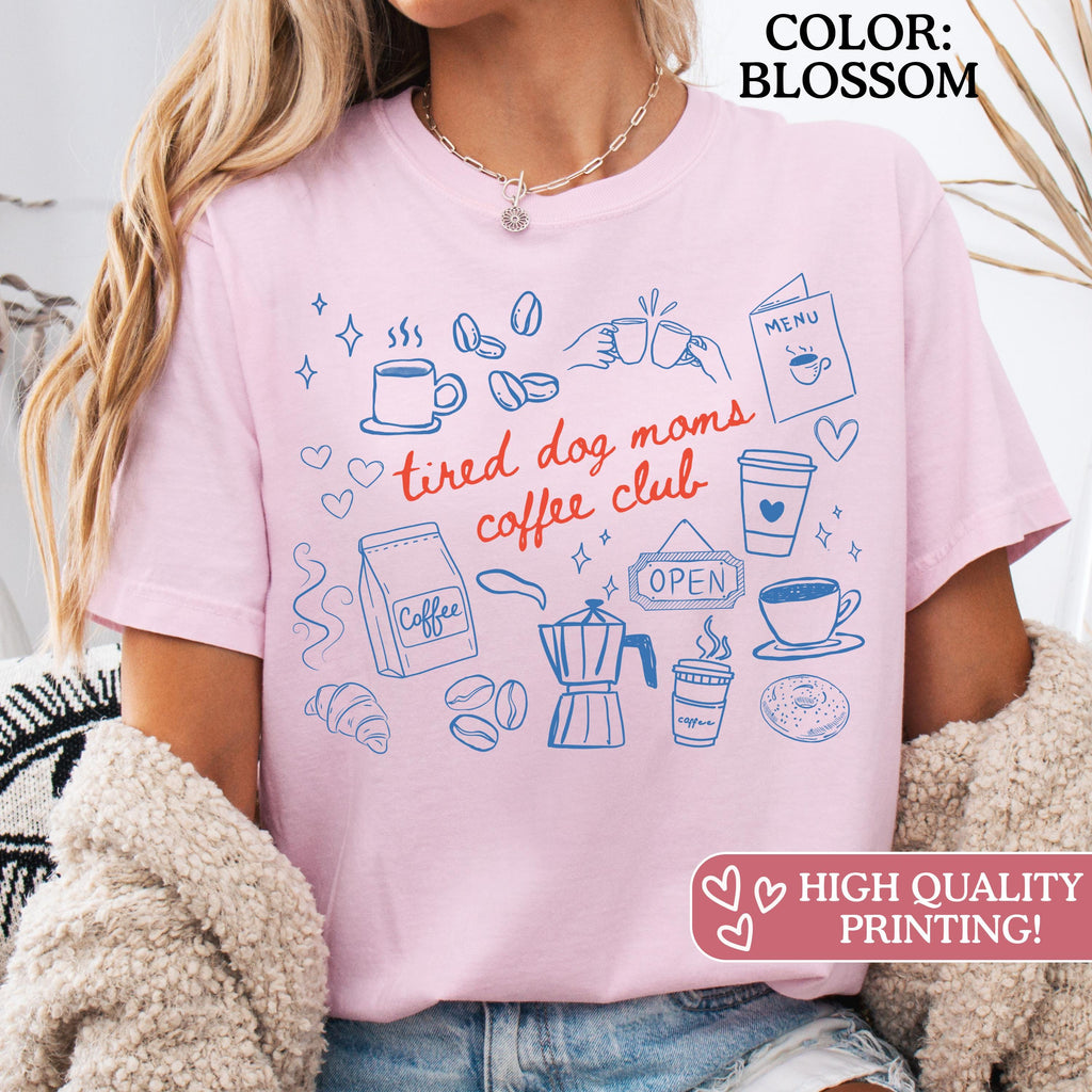 Comfort Colors Dog Mom Coffee Lover Caffeinated Dog Mom Dog Mothers Day Dog Mama Dog Lover Fur Mama (2)