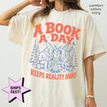 Cryptid Book Club Bigfoot Mothman Bookish Tee Comfort Colors Book Lover Cryptid Reader Camping (1)