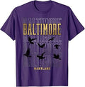 Baltimore Maryland Varsity Black Ravens Unisex T-shirt, Sweatshirt, Hoodie (1)