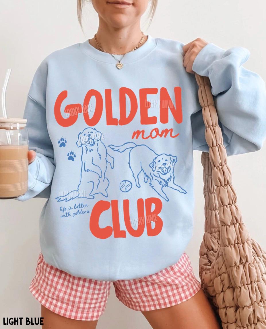 Golden Mom Club Golden Dog Mom Dog Lover Retriever Dog Fur Mama Dog Mama Dog Mom (4)