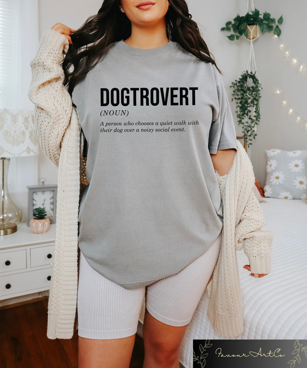 Dogtrovert Dog Person Quite Walk Dog Sweater Dog Meaning Dog Noun Tee Anti Social Dog Moms (3)