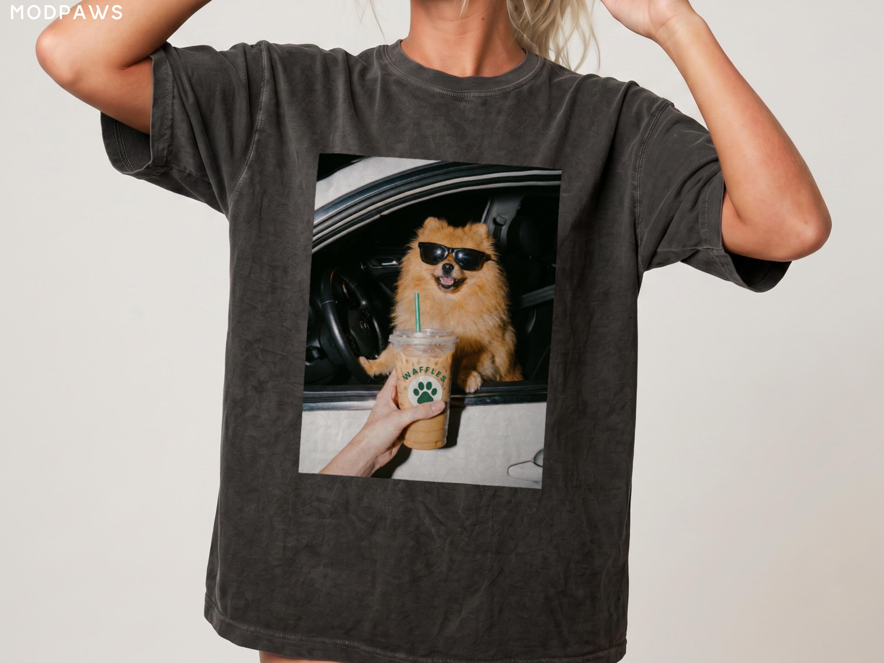 Custom Comfort Colors Pet Photo Iced Coffee Personalized Cat Mom (3)