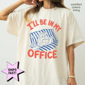 I'Ll Office Book Lover Cat Tee Comfort Colors Bookish Cat Reading Introvert Homebody Reader (1)