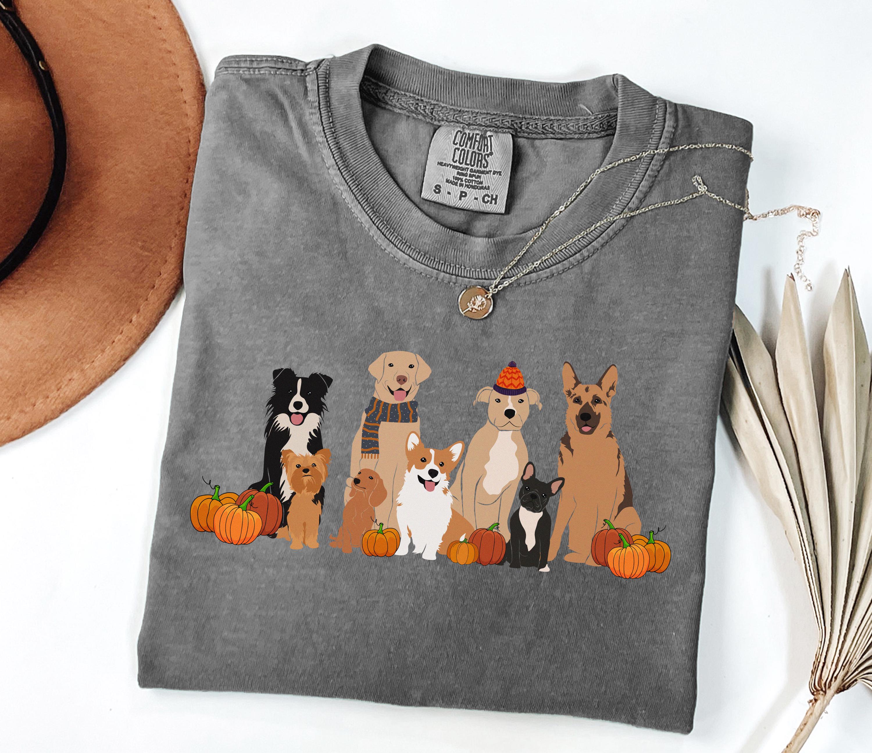 Comfort Colors Dog Fall Pumpkin Season Autumn Fall Thanksgiving Fall Pumpkin Dog Mom Fall Season (3)