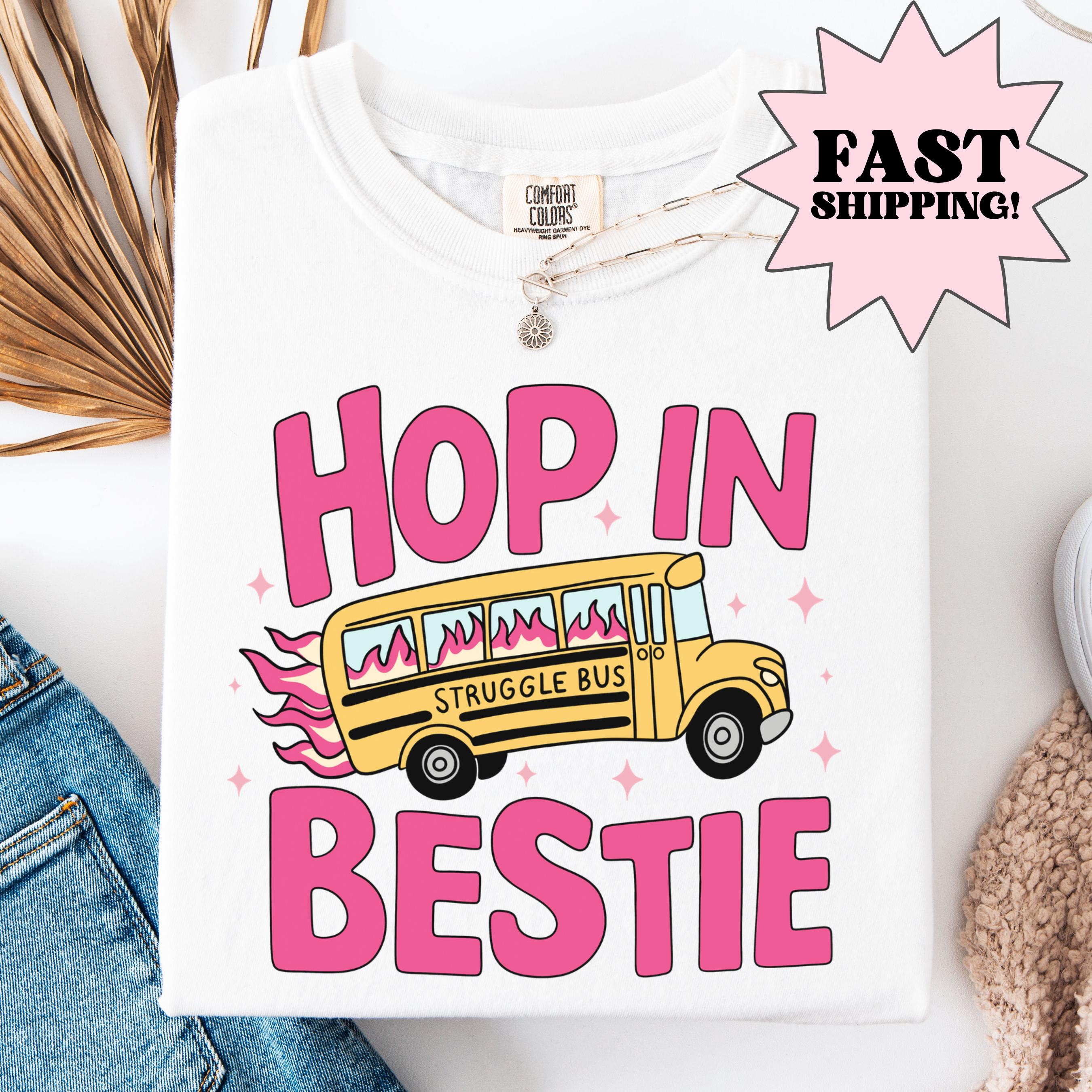 Comfort Colors Mental Health Struggle Bus Mental Health Anxiety Girly Friend (1)