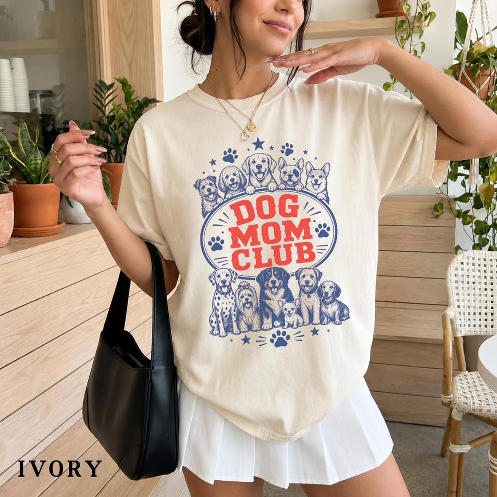 Dog Mom Club Pet Lover Dog Lover Dog Dog Owner Tee Fur Mama (1)