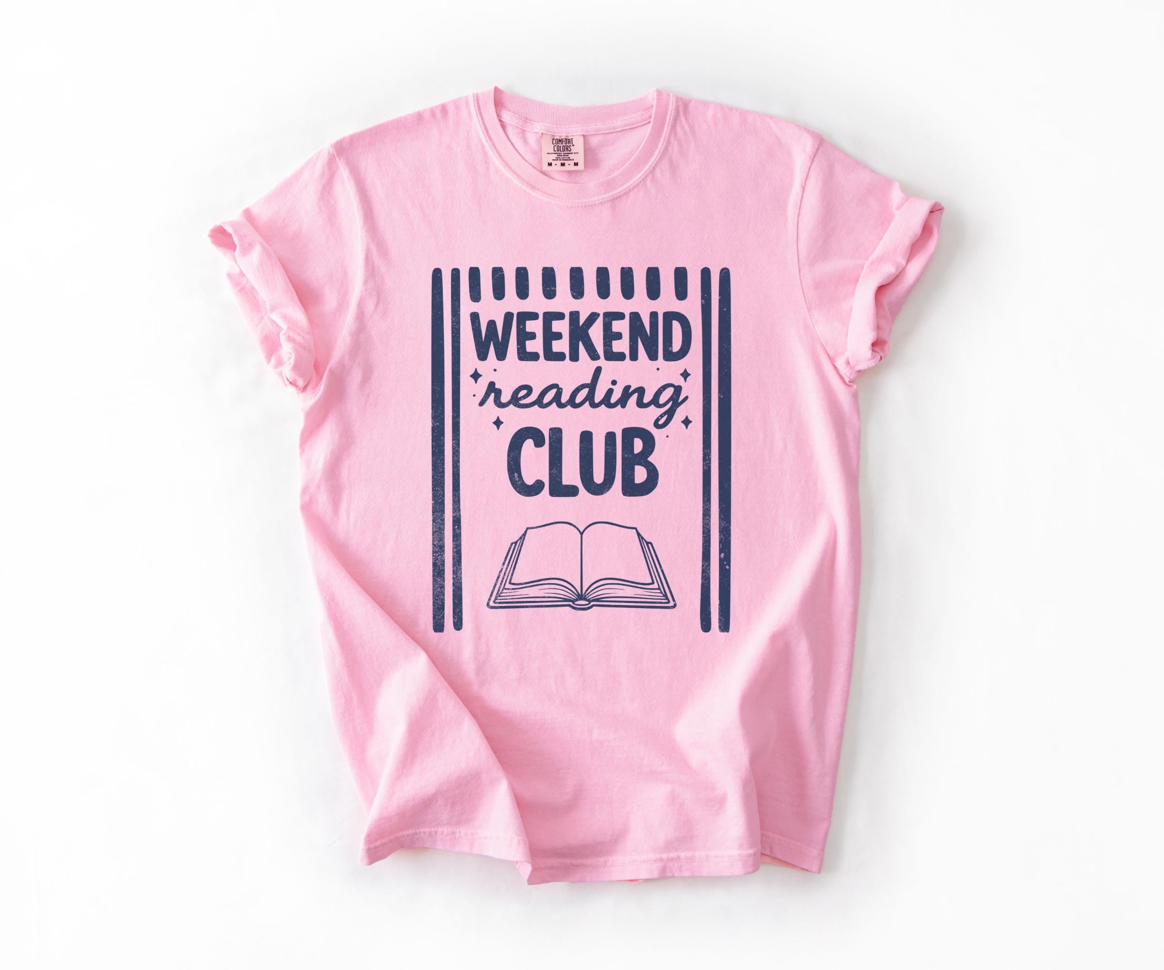 Book Lover Weekend Reading Club Tee Bookish Summer Reader (4)