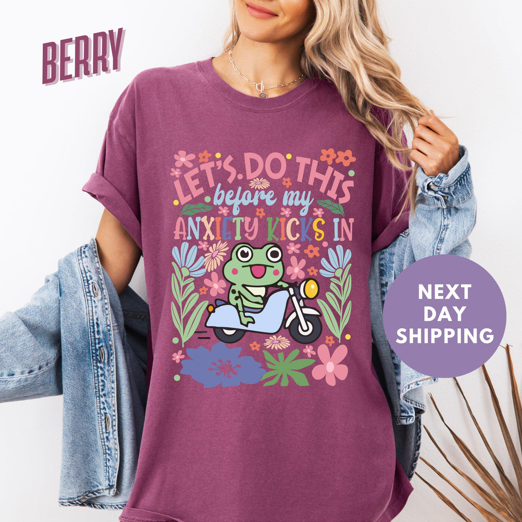 Comfort Colors Let'S Before Anxiety Kicks Anxiety Awareness Retro Mental Health Sarcasm Anxiety (3)