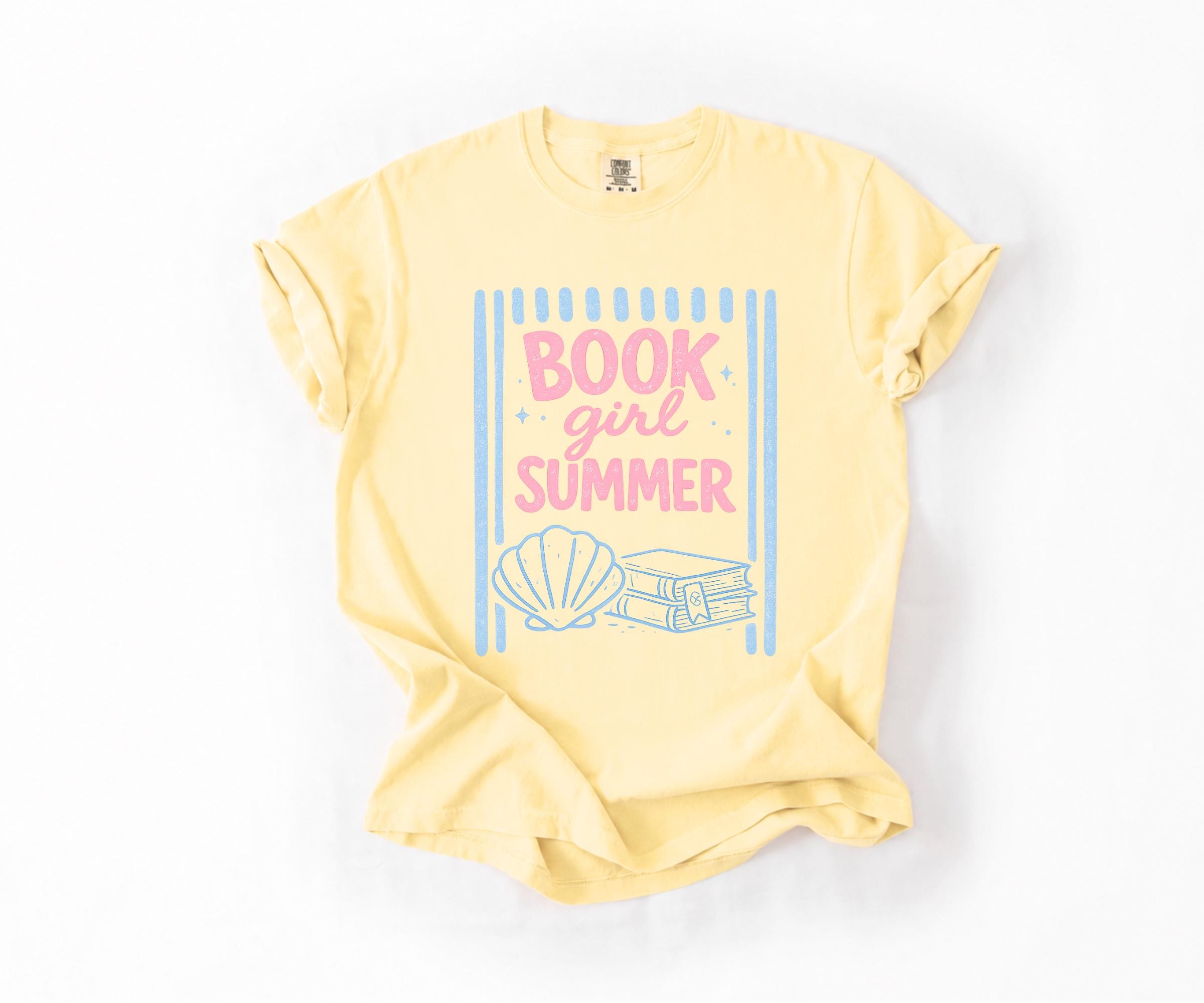 Book Lover Book Girl Summer Tee Coastal Reader Book Club (4)