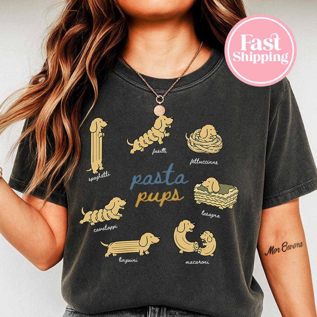 Wiener Dog Pasta Dachshund Italian Food Dog Moms Q293 Unisex T-shirt, Sweatshirt, Hoodie (3)