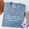 Comfort Colors Girl Loves Dog More People Dog Mom Dog Lover Dog Lovers Pet Owner (1)