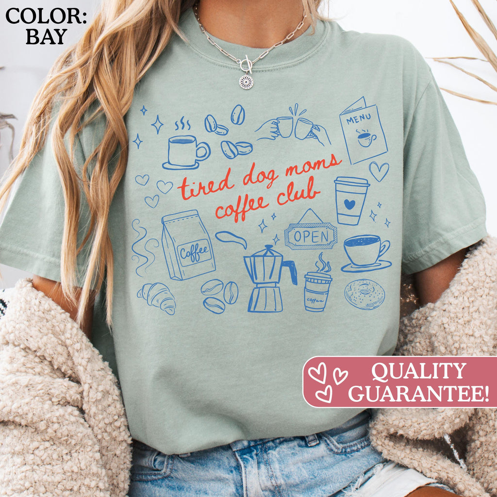 Comfort Colors Dog Mom Coffee Lover Caffeinated Dog Mom Dog Mothers Day Dog Mama Dog Lover Fur Mama (3)