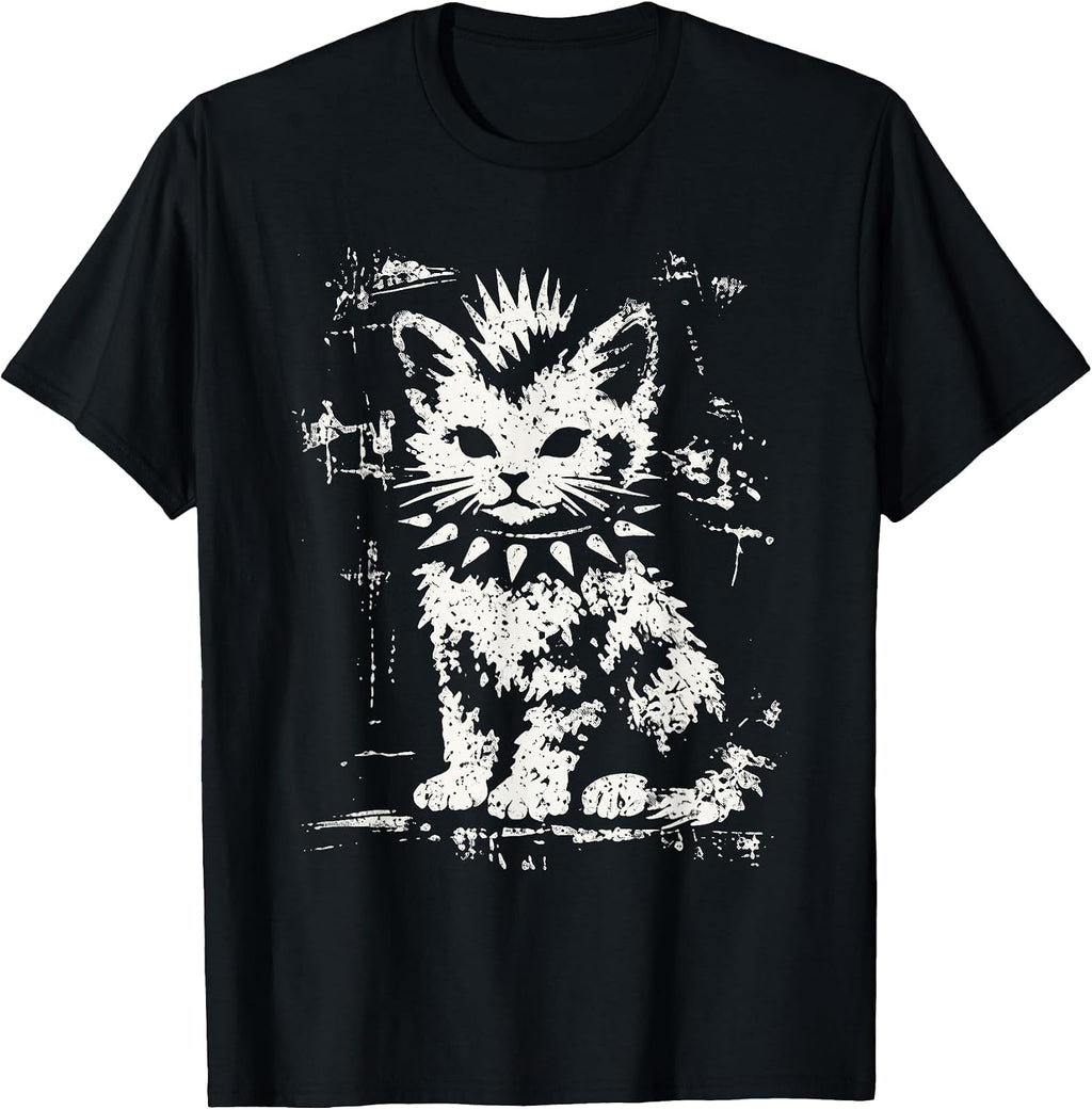 Punk Cat Grunge Rebel Cat Alternative Unisex T-shirt, Sweatshirt, Hoodie (1)