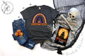 Custom Halloween Tee,Halloween Gifts,Rainbow Halloween,Rainbow Fall Tshirt