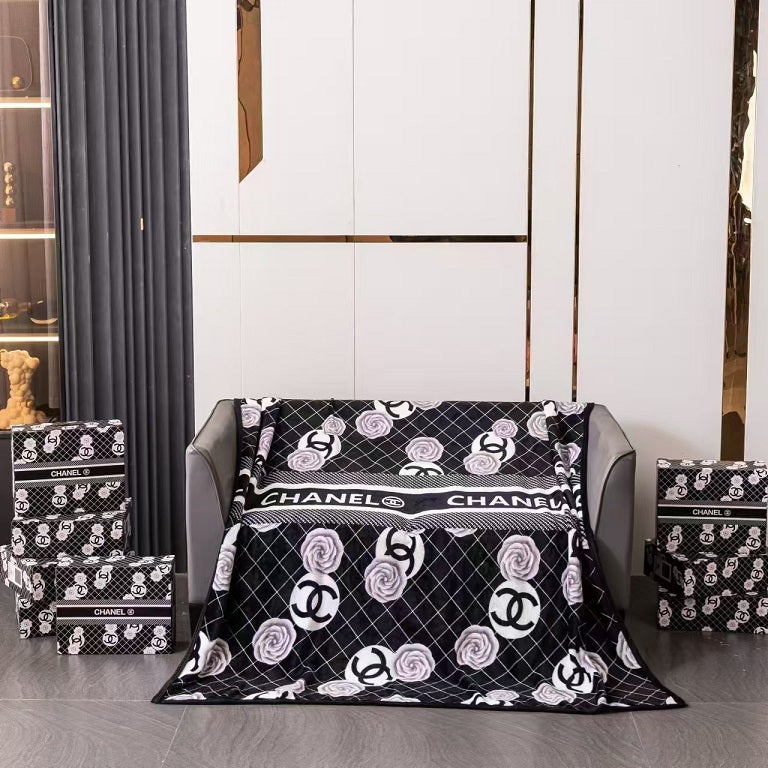 fake chanel dog blanket for sofa 978