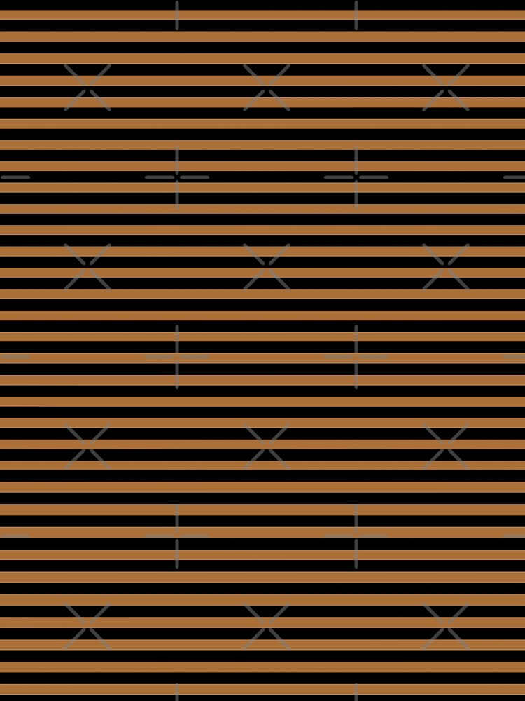 Black and Brown Vintage Thin Stripes by Gerson Ramos