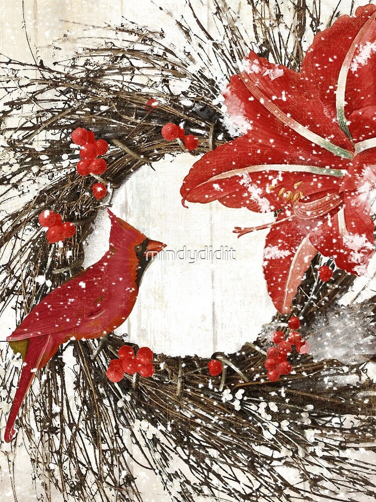 Cardinal Christmas by Sasha Art Gallery
