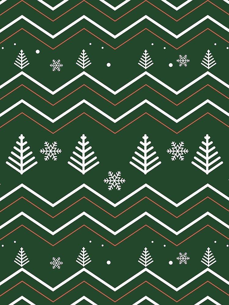 Green and White Holiday Harmony, MMerry, Time, gifts, funny, by Ewelina  Niemiec