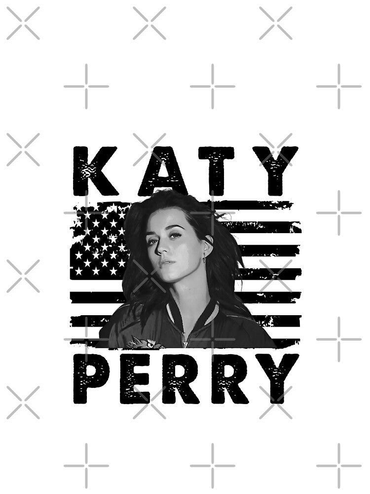 Retro American Flag Katy Perry Music Gift by guusvanloon