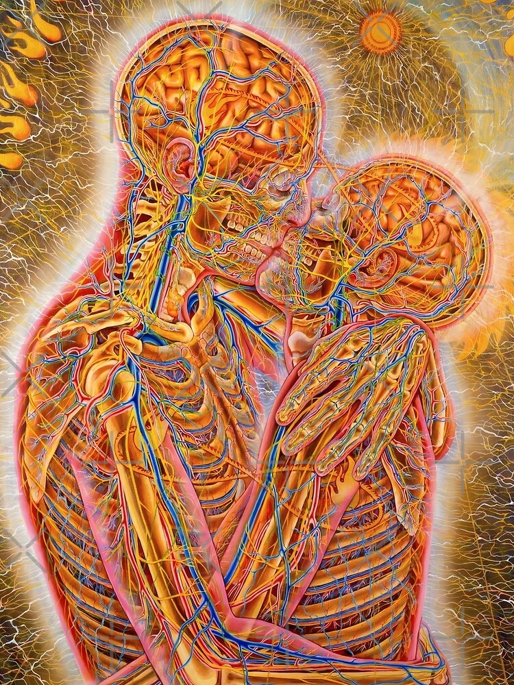 Psychedelic Lovers – Cosmic Spiritual Connection Artwork by Not Hugo