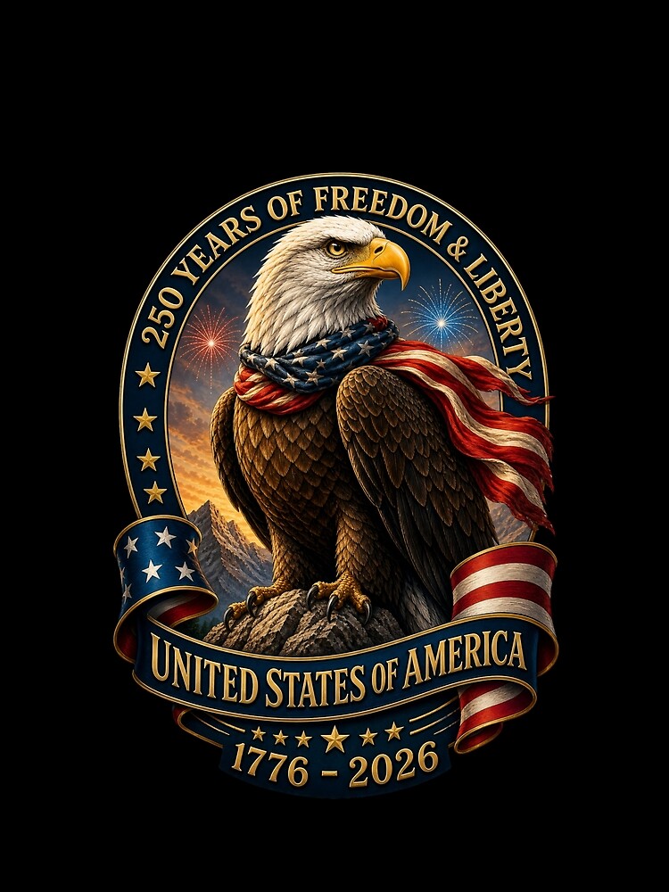 American Eagle 250 Years of Freedom & Liberty 1776-2026 by FREENATION2026