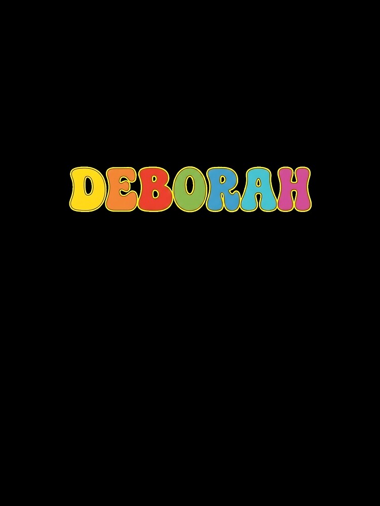 ❤️ Deborah Personalized Name Wavy Retro Shirt, Coffee Mug, Sticker Gift by HelixPedia
