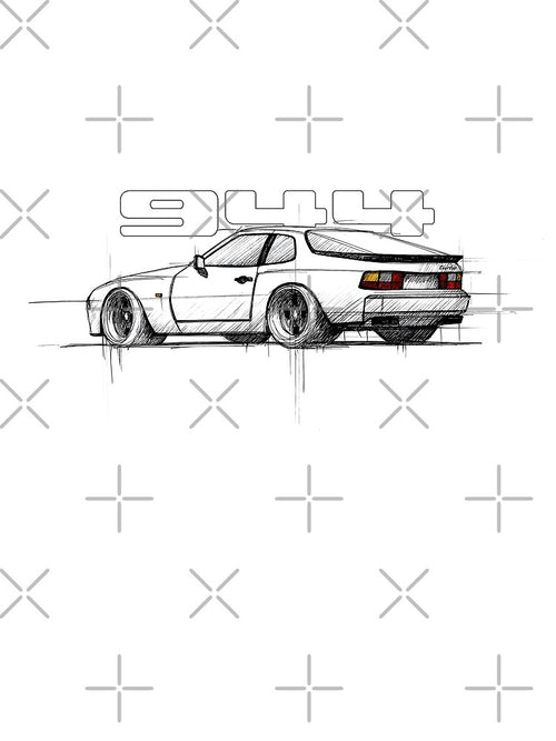 944 Turbo Sketch Line illustration by blackdogshop